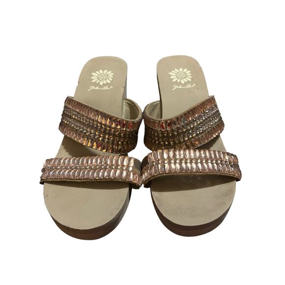 Yellow Box Women's Kyrie Wedge Sandal Size 7 - Picture 1 of 11